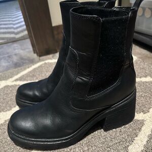 Sofft Black Heeled Boots
